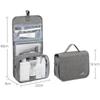 Waterproof Toiletry Bag - Large Capacity Wet/Dry Separation for Travel - Unisex Business Trip Makeup Storage with Custom Logo Option