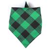 Tanpopo Scarves Bandana Scarf Christmas Plaid Head Wrap Pets Dog Triangle Kerchief Bibs  Cats Accessories