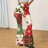 Women's Christmas Printed High Waisted Flared Yoga Pants Casual Slim Fit Everyday Wear