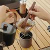 Outdoor Camping Coffee Stirrer Black Walnut Long Handle Pour-over Coffee Stirring Bar Portable Heavy Duty Wooden Mixer Stick Coffee Accessories