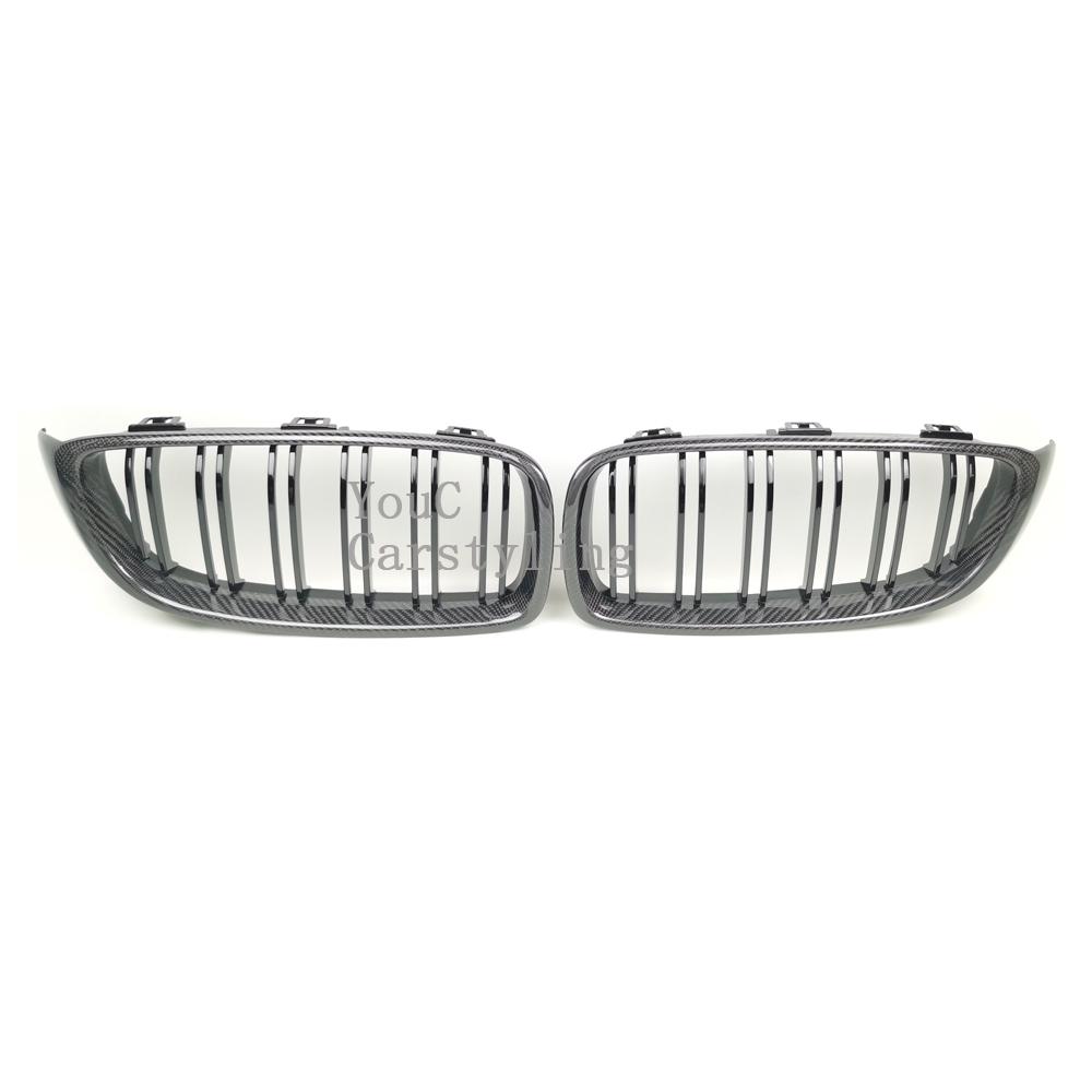 Carbon Fiber ABS Front Kidney Grille Mesh For BMW 4 Series F32 F33 F36 M3 F80 M4 F82 F83 Sedan Coupe Cabriolet 2014-2020 M4