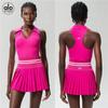Alo Golf Pleated Skirt & Sleeveless High-End Yoga Tank Top Set - Women's Summer Clothing