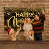Banner 2026 Background Cloth 150x100CM New Year Wall Decor Cloth New Year Backdrop  Porch Sign