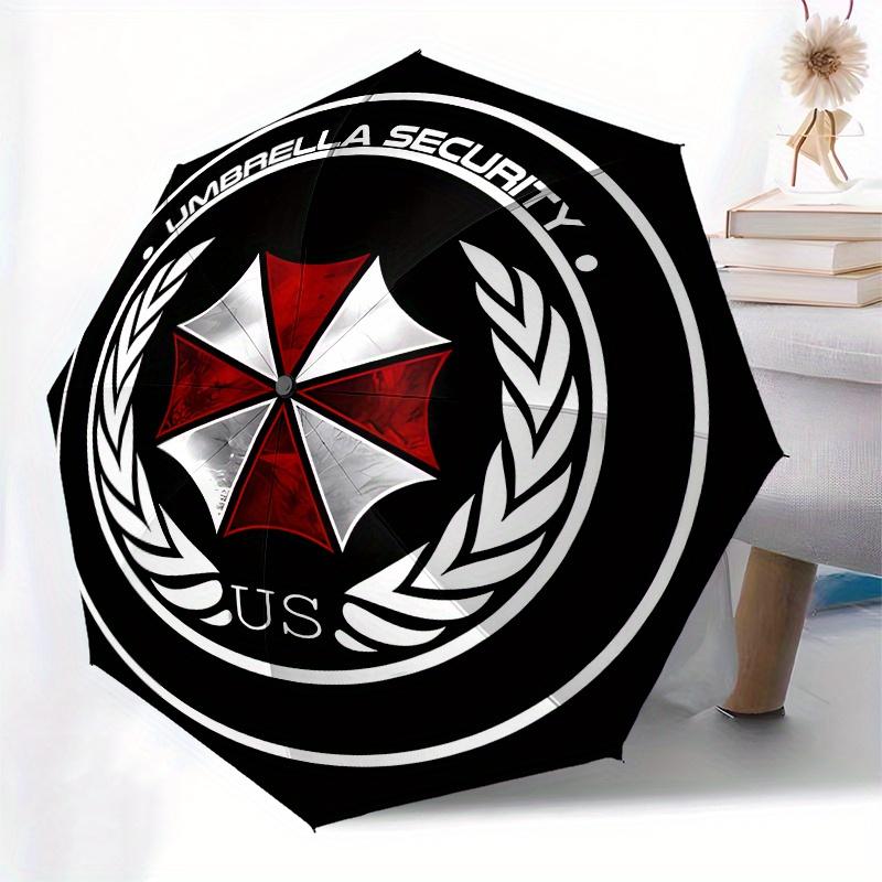 Regenschirm Security US Abzeichen Aufkleber Decal - WasserdichtLanglebigRegenschirm, Tragbarer 3-fach Kompakter Regenschirm für Männer & Frauen Geschenk