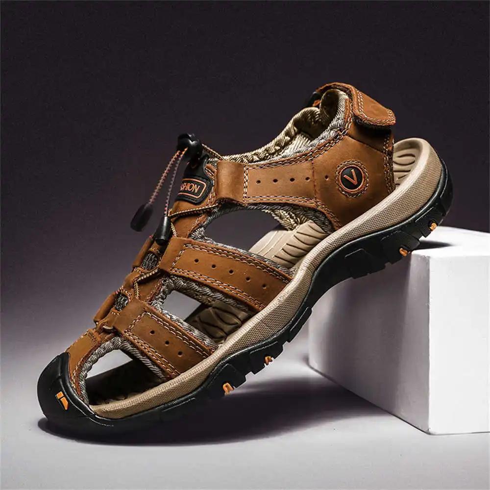 45-46 Slip-resistant Luxury Beach Sandals Slippers For Home Man Shoes Men's Sneakers Wholesale Sport Fat Second Hand Flatas