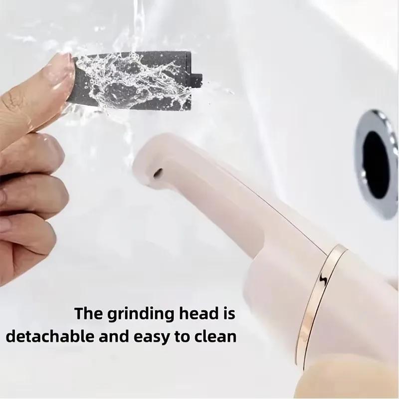 Electric Foot Callus Remover Wireless Rechargeable for Heel Dead Skin Removal Professional Pedicure File Grinder Tool Set