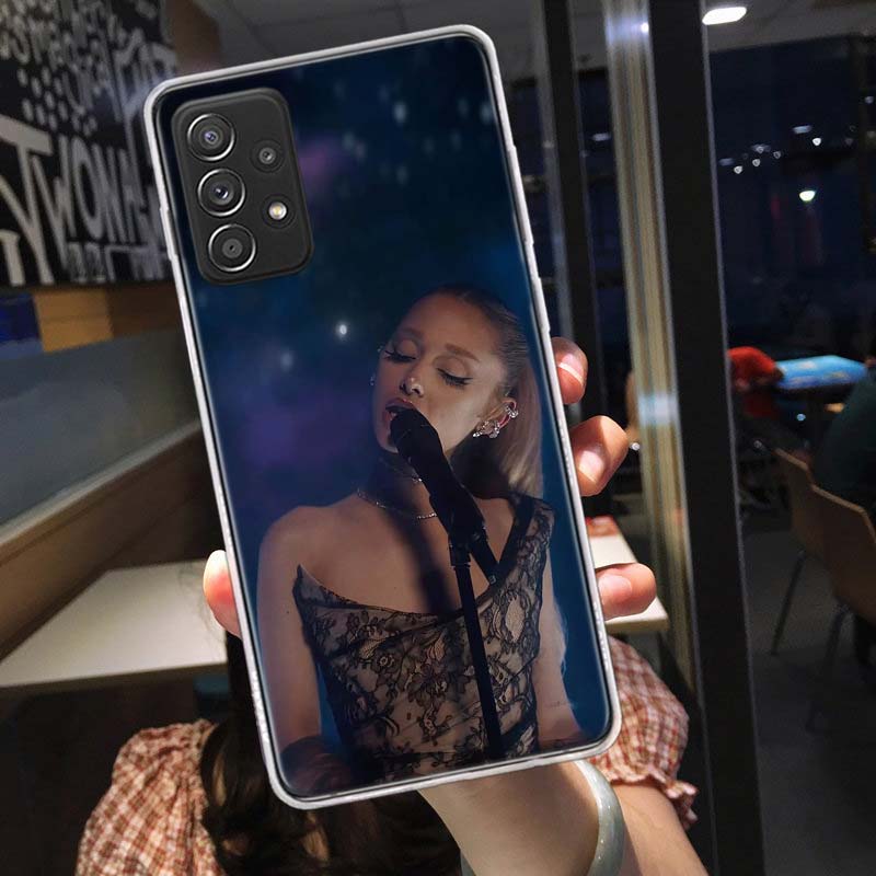 Ariana Grande Phone Case for Samsung A54 A57 A37 A17 A14 A15 A12 A24 A34 A55 A35 A25 A52S A07 A05S A04S A22 A32 A72 Galaxy Note