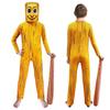 Cartoon Tung Tung Tung Sahur Kostuum Kinderen Lange Mouw Bodysuits Kinderen Podiumoptreden Halloween Carnaval Jumpsuit Masker Sets