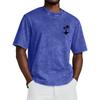 Short Sleeve Crew Neck T Shirt with Tree Print Loose Fit Casual Top for Everyday Wear Unisex Design Comfortable Material