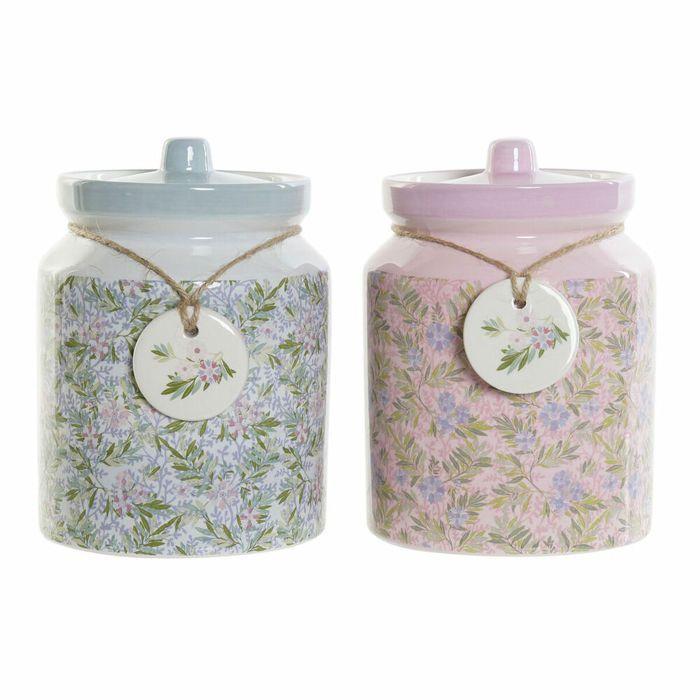 Bocal fleurs DKD Home Decor (x2)