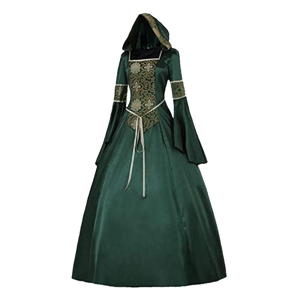 Medieval Gothic Vampire Dress for Women Halloween Party Dance Cosplay Costume