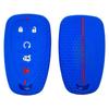 Rubber Car Key Fob Cover Silicone Protector Case Set for Chevrolet Cruze 2016 Malibu XL 5 Buttons Keyless Go Remote Accessories