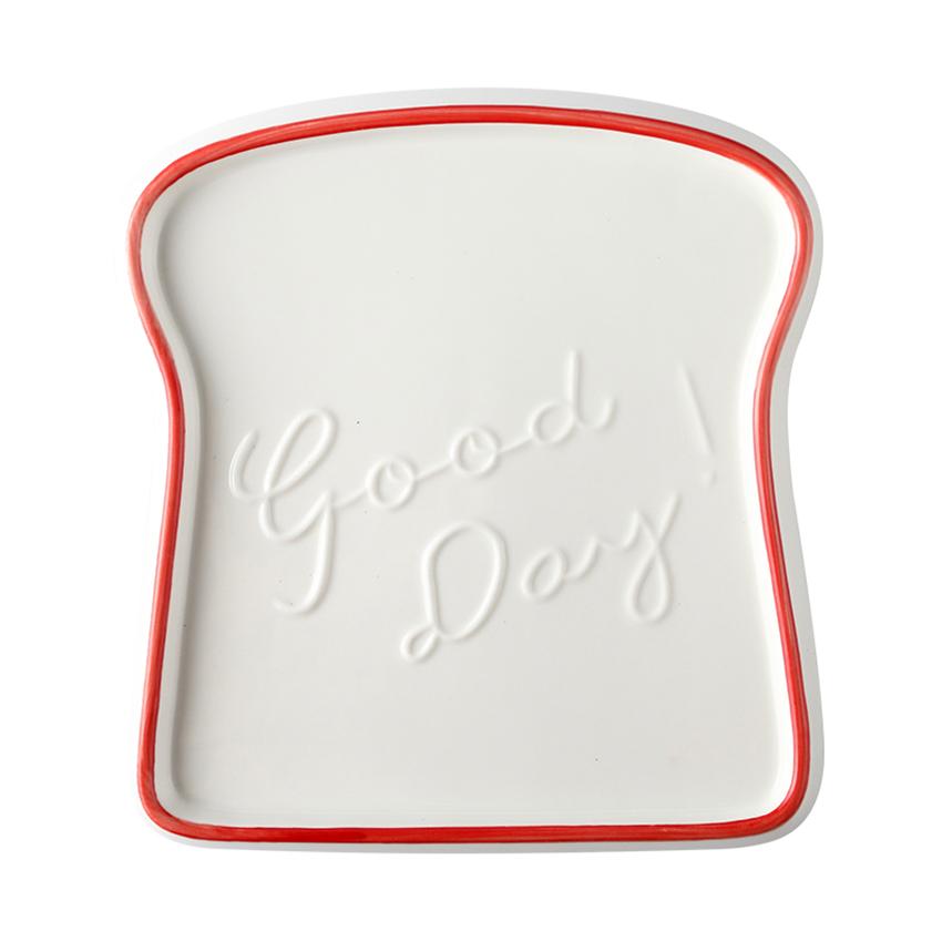 

1 шт. Керамическая тарелка для завтрака и десерта в форме хлеба, тостовые тарелки, салатница, поднос для фруктов и закусок, бытовая посуда, обеденная тарелка, посуда