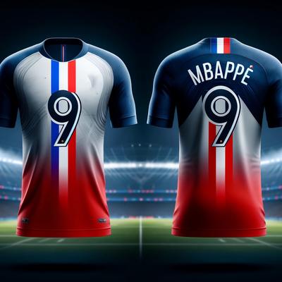24/25 Francja Przyjazdy Lato Piłka nożna Mbappe Okrągły dekolt #Koszulka Trykot Komfortowa Bluza z kapturem Drukowana 3D Dorośli/Dzieci Anglia