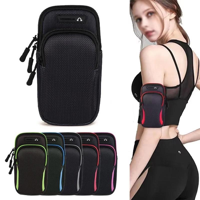 Universal Phone Armband Outdoor Fitness Running Sport Armband Smart Phone Holder With Headphone Jack Mobile Phone Bag For iPhone 6