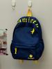 Schoolbag Japanese texture light blue letter embroidery casual backpack primary school students class holiday cram school lightweight small schoolbag