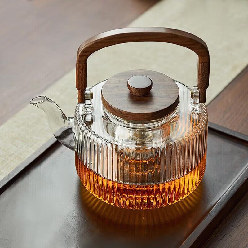 YIHUTEA Glass Teapot with Lift-Beam Handle