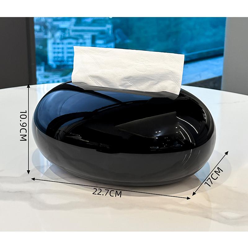 

Minimalism Oval Magnetic Tissue Box Coffee Table Desk Decoration Creative Accessories Tissue Box Bedside Table Paper Towel Case