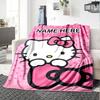 Customizable HelloKitty12 Throw Blanket – Personalized Name, All-Season Cozy Snug Blanket, Machine Washable, Personalized Blanket