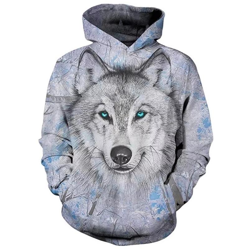 Modischer Kinder Hoodie Tiergrafiken Langarm Fuchs 3D Druck Junge Mädchen Sweatshirt Streetwear Locker Kinderkleidung Oberteil