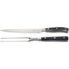 VICTORINOX Carving Set, Knife and Fork Set, Black, Professional-Grade Knives for BBQ and Steak Grilling, Grand Ma?tre, Forged, 7.7243.2