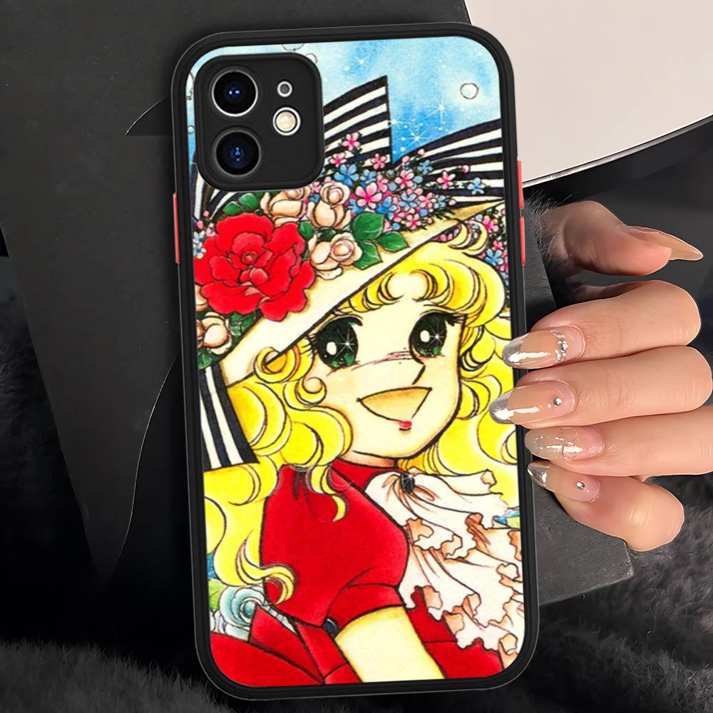 Manga Candy Für iPhone 15 16 Pro Max 11 12 13 14 XS XR X Plus 16E Matt Transluzente Handyhülle