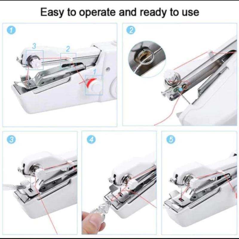 Handheld Electric Sewing Machine Mini Portable Sewing Machine Convenient Clothing Sewing Tool