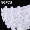 100PCS Multi-Purpose Nylon Zip Tie Car Engine Guards Underbody Panel Fastener Clip Replacement Heavy Duty Self-locking Cable Tie
