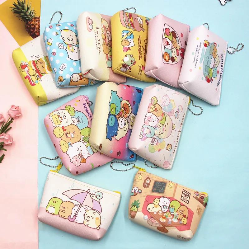 Kids Cute Creative PU Coin Purse Earphones Key Storage Bag Children's Coin Pouch Mini Wallet Cute Purse Cute Wallet