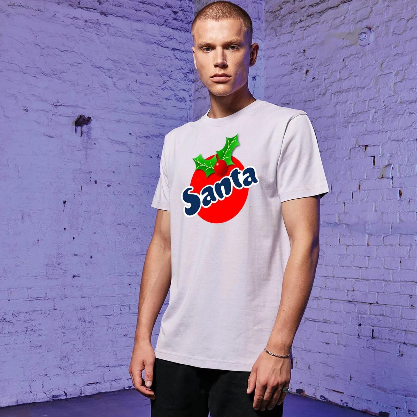 Unisex Slim Fit T-Shirt-Santa-Novelty Secret Santa Gift 4XL