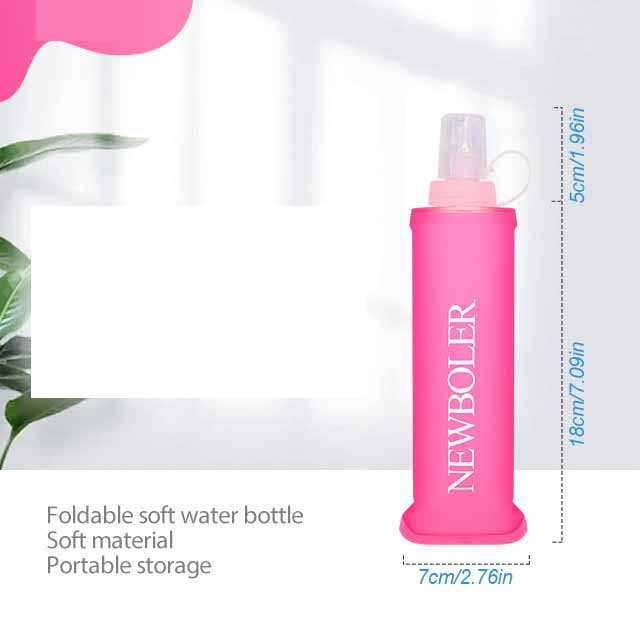 TPU Weicher Wasserbeutel – Tragbare Faltbare Outdoor-Sport-Wasserflasche, Wiederverwendbare Trinkflasche für Cross-Running, Wandern und Radfahren