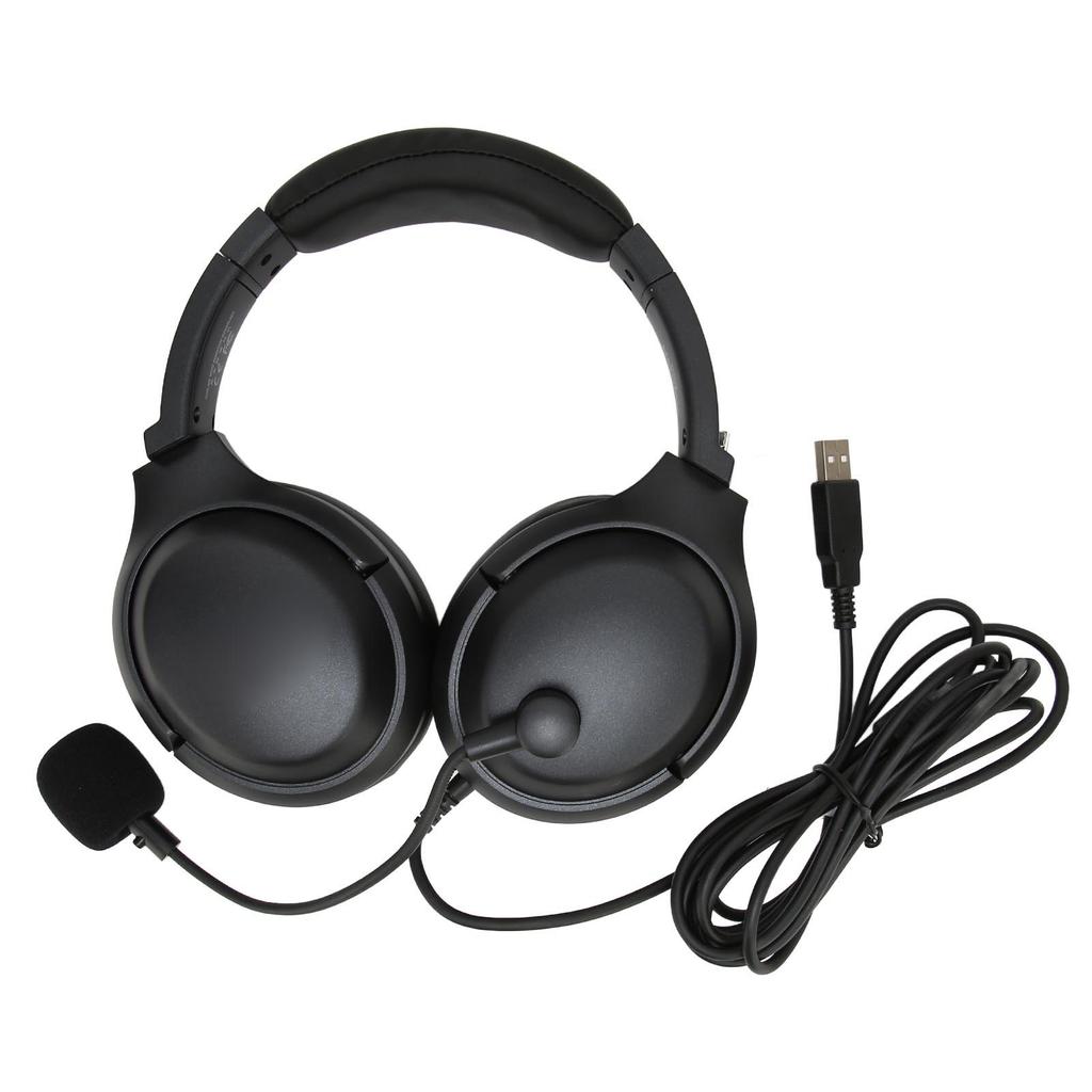 Test Headset Head Mounted USB ENC Noise Reduction Student Exam Earphones with Integrated Sound Card