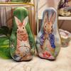 New Hot Easter Day Creative Bunny Egg Tin Box Rabbit Print Candy Gift Box Colorful Cartoon Rabbit Surprise Iron Box Kids Gift