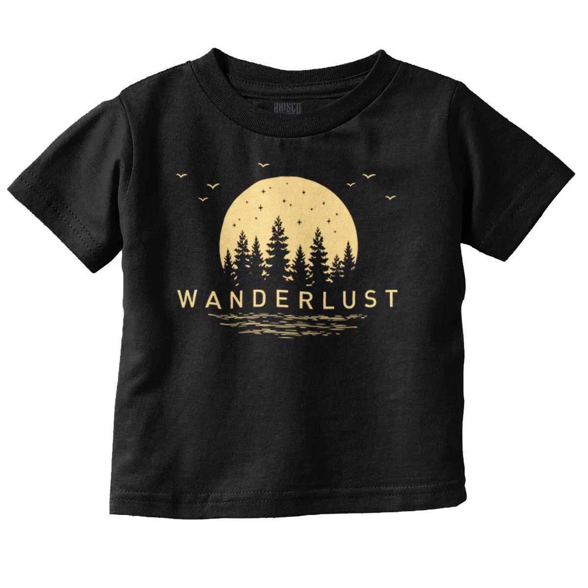 Cool Retro Outdoor Wanderlust Camping Hiking Toddler Boy Girl Youth T Shirt Tee M