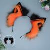 Lovely Women Students Photoshoot Hairband Cartoon Wolf Ears Shape Headbands Color Matching Hair Styling Hair Hoop