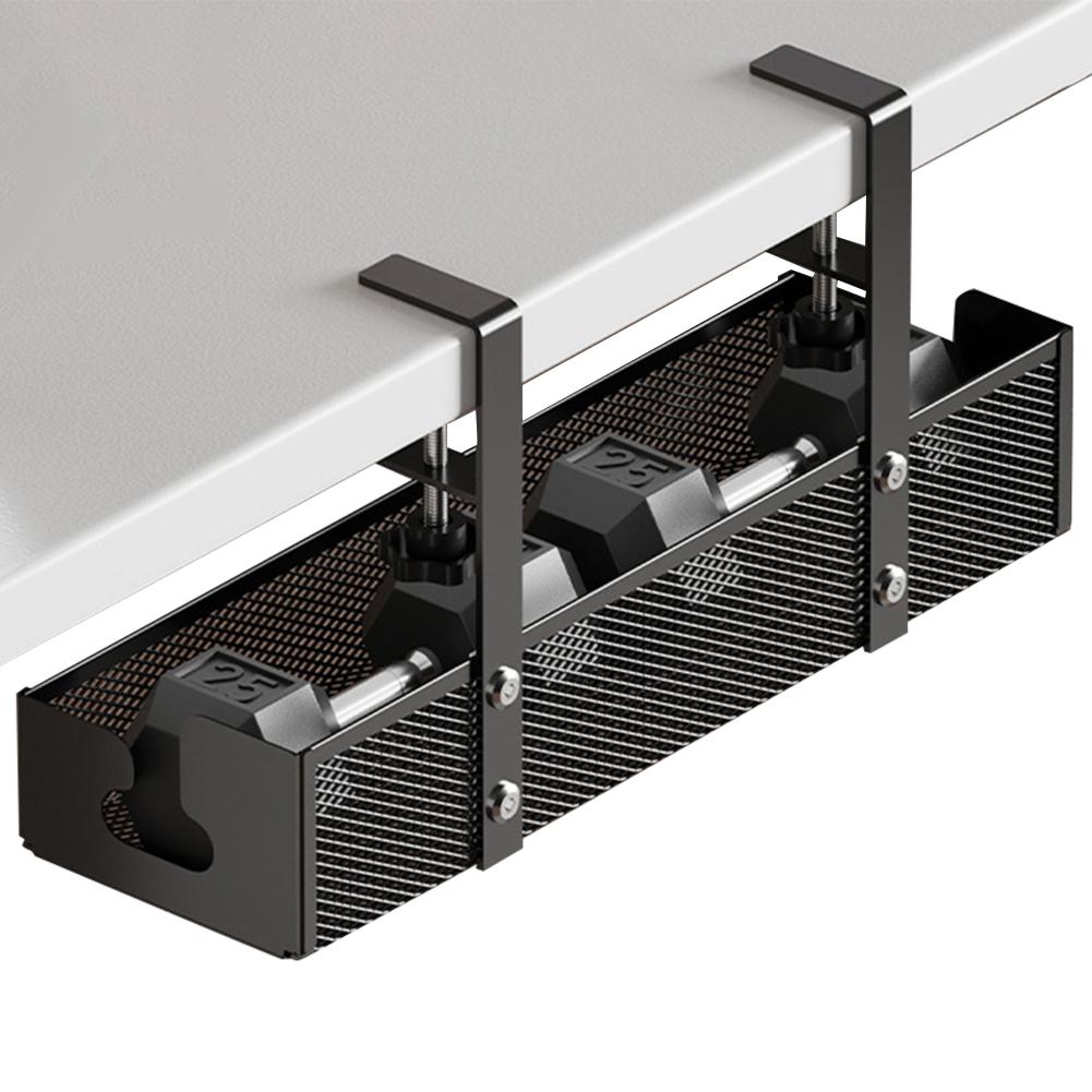 Under Desk Cable Management Tray No Drill Cable Tray with Clamp Cable Storage Box for Wire Management