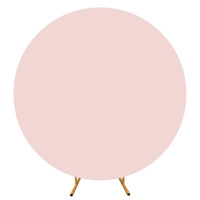 Double-Sided Cover For Round Balloon Arch Photo Wall 200 Cm Pink