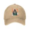 Retro Snoop Dogg Jesus Baseball Caps for Unisex Women Distressed Washed Snapback Cap Rapper Outdoor Activities Caps Hat