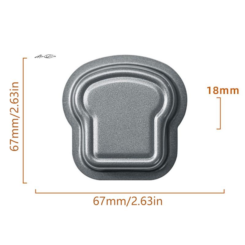 1/6 Pcs Carbon Steel Cake Mold Toast Bread Pattern Madeleine Muffin Pan for Desserts Sandwiches Kitchen Baking Accessories