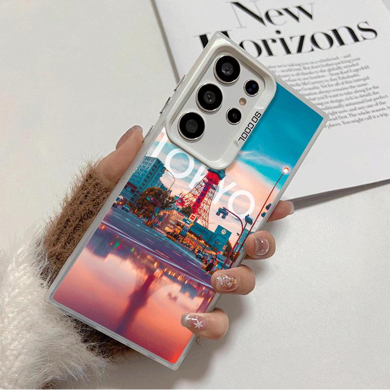 

Осака Токио Япония Пейзаж Ударопрочный Чехол для Телефона для Samsung Galaxy S26 Edge S25 Ultra S24 FE S23 Plus S21 Чехол Защита от Падения Fundas Samsung S26 Edge