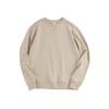 380g Heavyweight Combed Cotton Crewneck Sweatshirt, Fleece Long Sleeve Pullover, Relaxed Fit Triangle Cut, Unisex