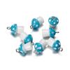 10Pcs/Lot 11x18mm Mushroom Pendants Charms DIY Findings Keychain Bracelets Pendant for Necklace Jewelry Making Accessories