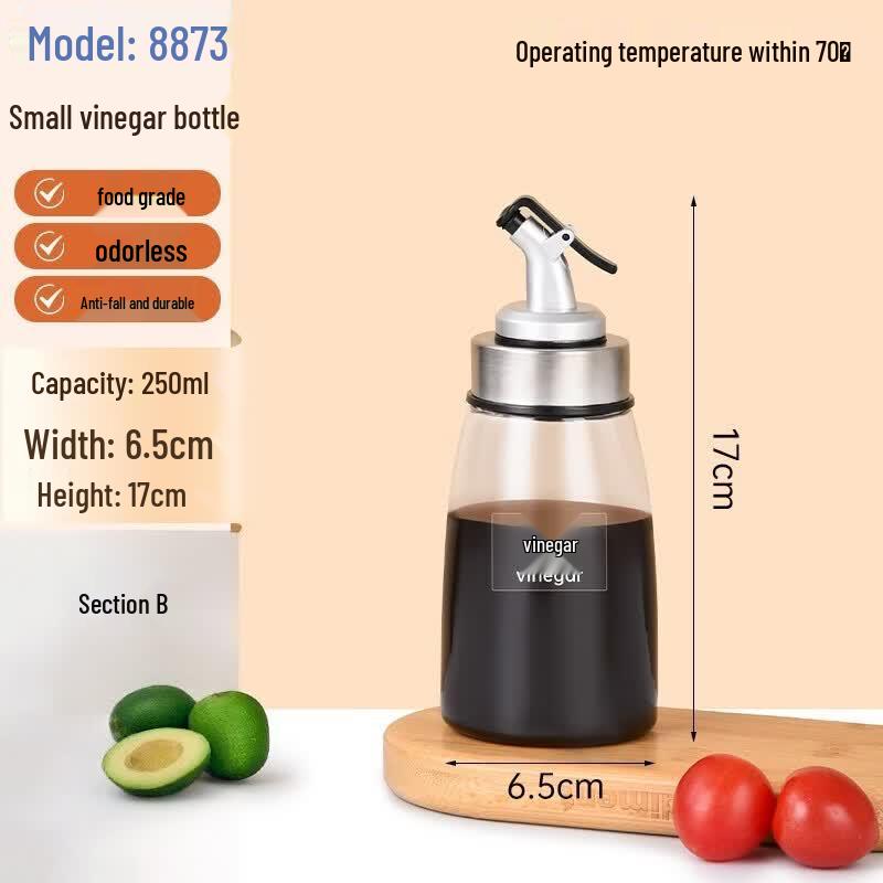 Qianxing Commercial Acrylic Leak-Proof Vinegar & Oil Dispenser Set