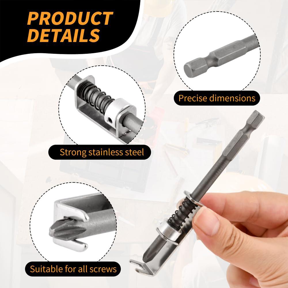 Phillips Anti Drop Screwdriver Bit Fixing Clamp Set Suitable for Electric Drills DIY Repair Rafford Screw Holder Drill Bit