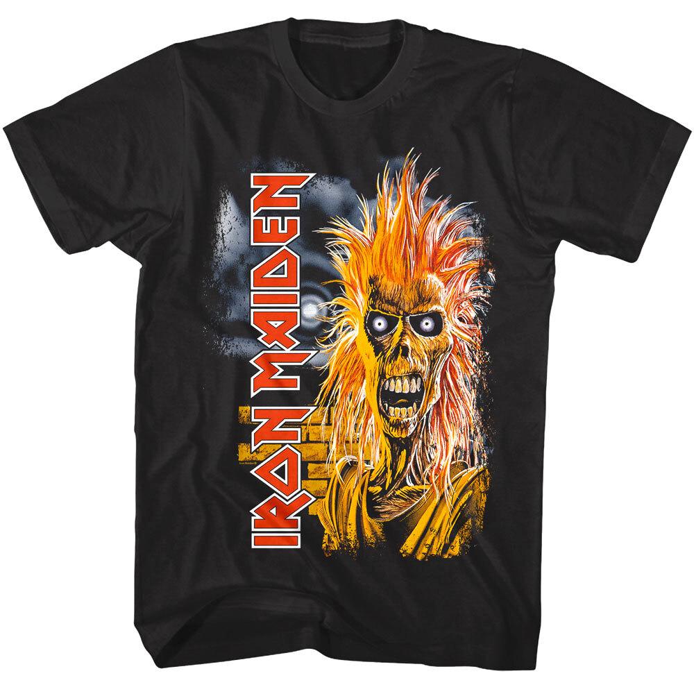 

Iron Maiden Self-Titled Album Men s T Shirt Eddie Heavy Metal Rock Band Concert 2XL