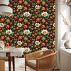 Ladybug Wallpaper Gold and Bottle Green for Living Room and Bedroom 50x1000
