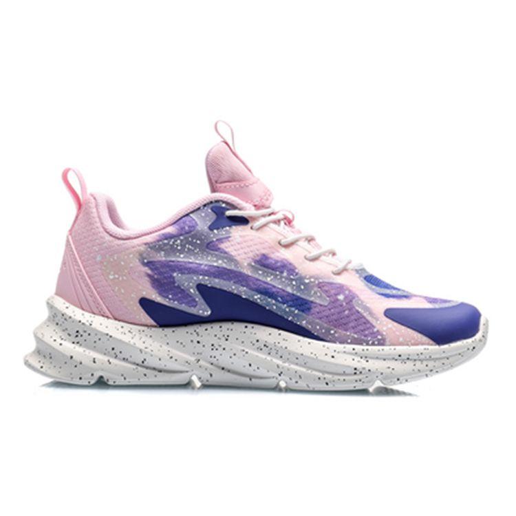 Li Ning Youth  Childrens Night Elf Low Top Non-Slip Wear-Resistant Sports Casual Shoes Kids sneakers Blue Pink YKCQ234-2
