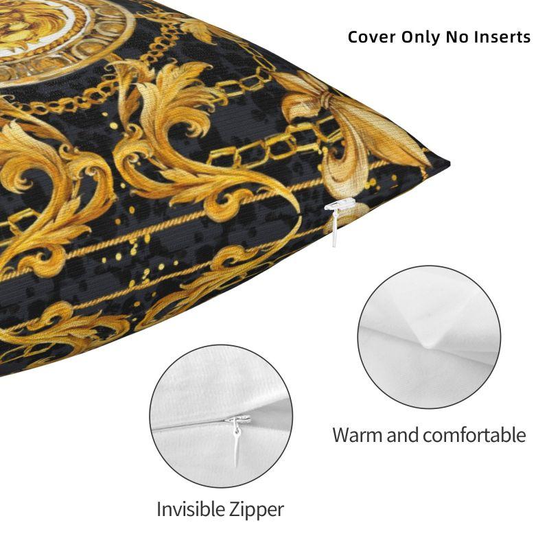 Custom Luxury Luxury European Baroque Art Cushion Cover Soft Throw Pillow Case Living Room Decoration