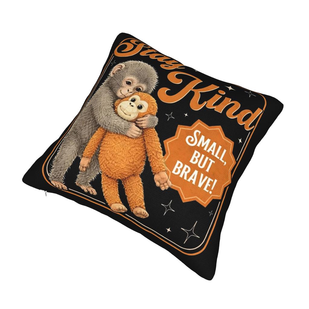 Team Punch Baby Affe Punch Kissenbezug Druck Polyester Kissenbezug Geschenk Kissenbezug Abdeckung Bett Quadratisch 45x45cm