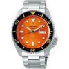 5 Sport Orange Dial Silver Stainless Steel
